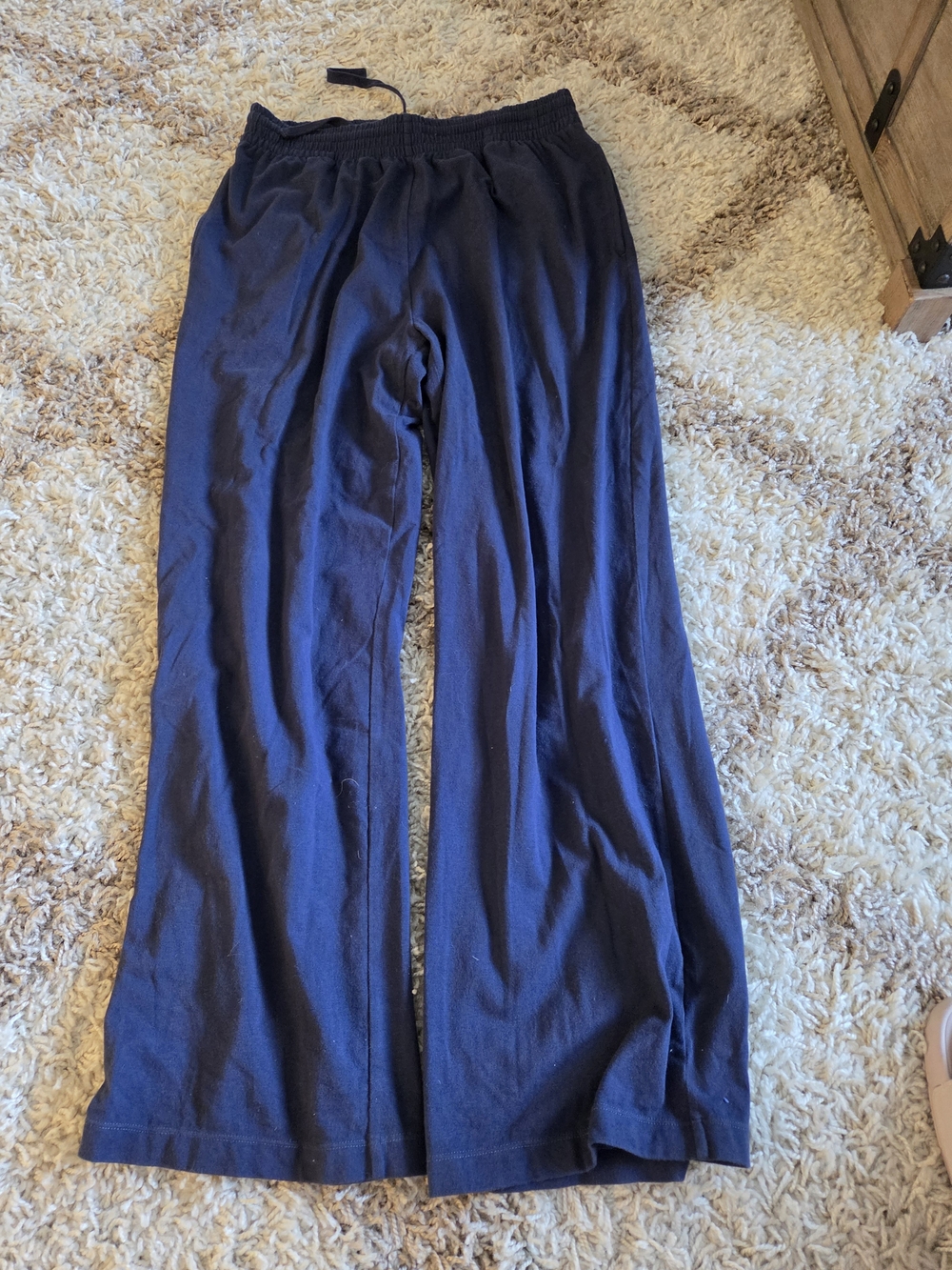 SKIMS Navy Wide Leg Lounge Pants...runs very big! more of a med/large